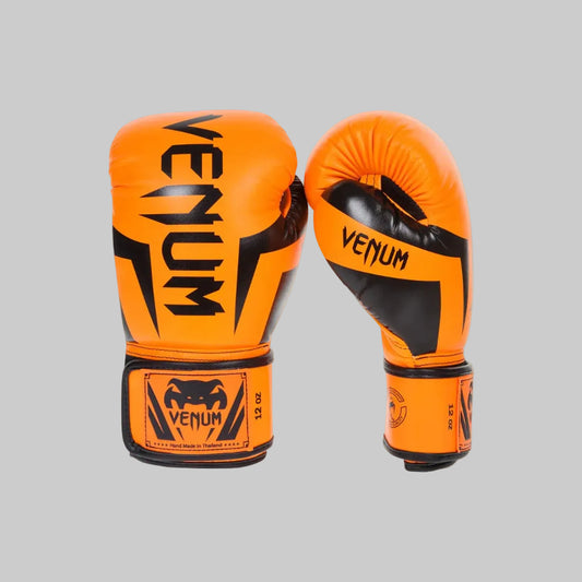 Venum Elite Boxing Gloves-Orange/Black — VENUM | Authentic India