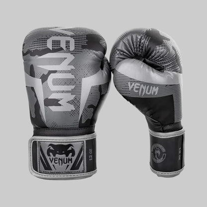 Venum Elite Boxing Gloves-Grey/Black — VENUM | Authentic India