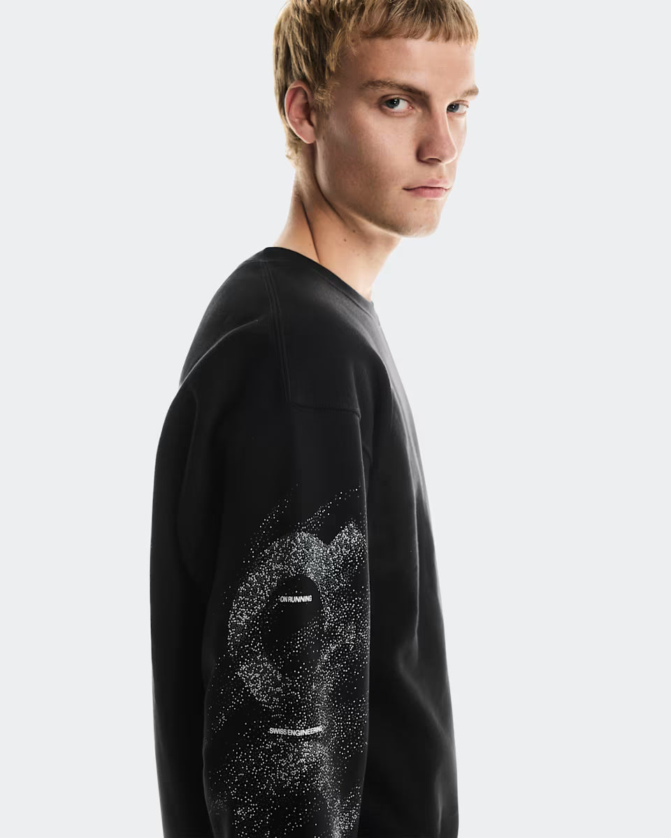 ON Club Crew Graphic Black — ON CLOTHING | Authentic India
