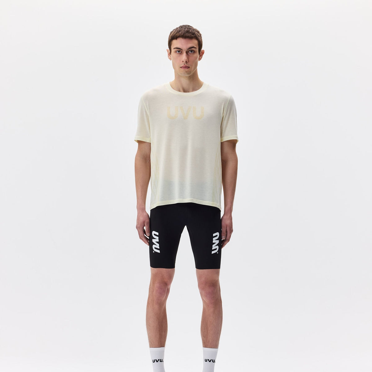 Light yellow running top with UVU text