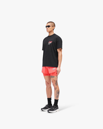 247 Hybrid 2-In-1 Short - Racing Red