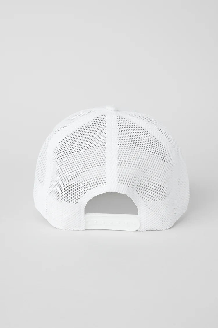 ALO District Trucker Hat White — ALO S | Authentic India