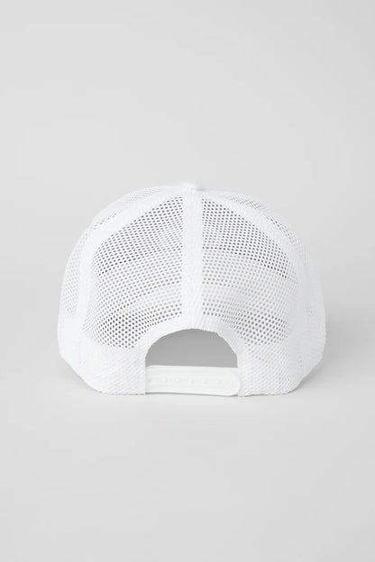 ALO District Trucker Hat White — ALO S | Authentic India
