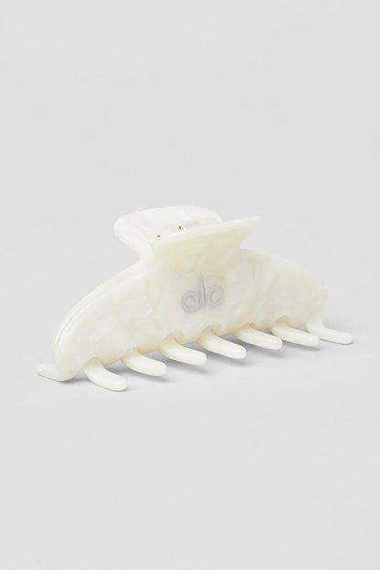 90's Claw Clip - White Pearl — Alo Yoga | Authentic India