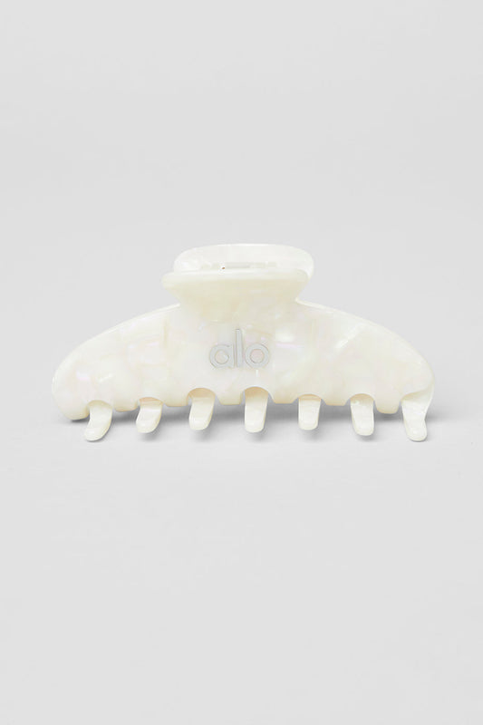 90's Claw Clip - White Pearl