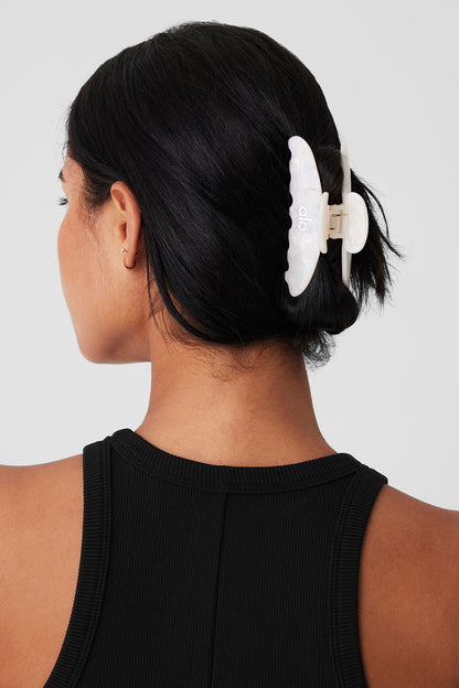 90's Claw Clip - White Pearl — Alo Yoga | Authentic India