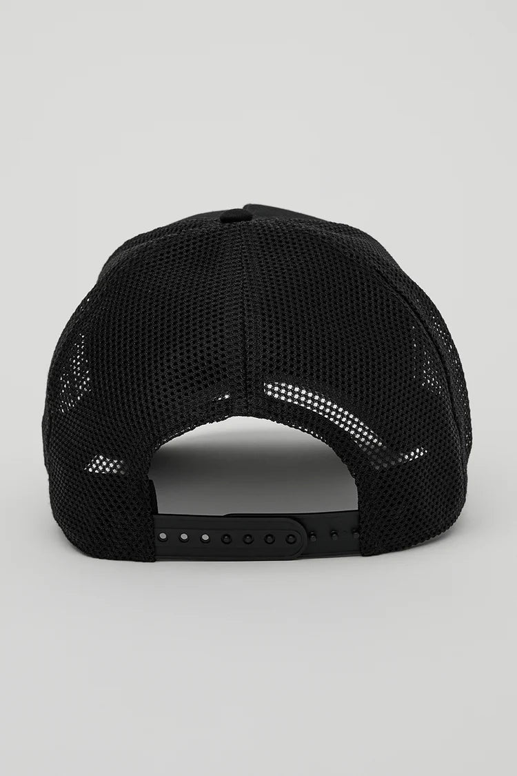 ALO District Trucker Hat-Black — ALO S | Authentic India