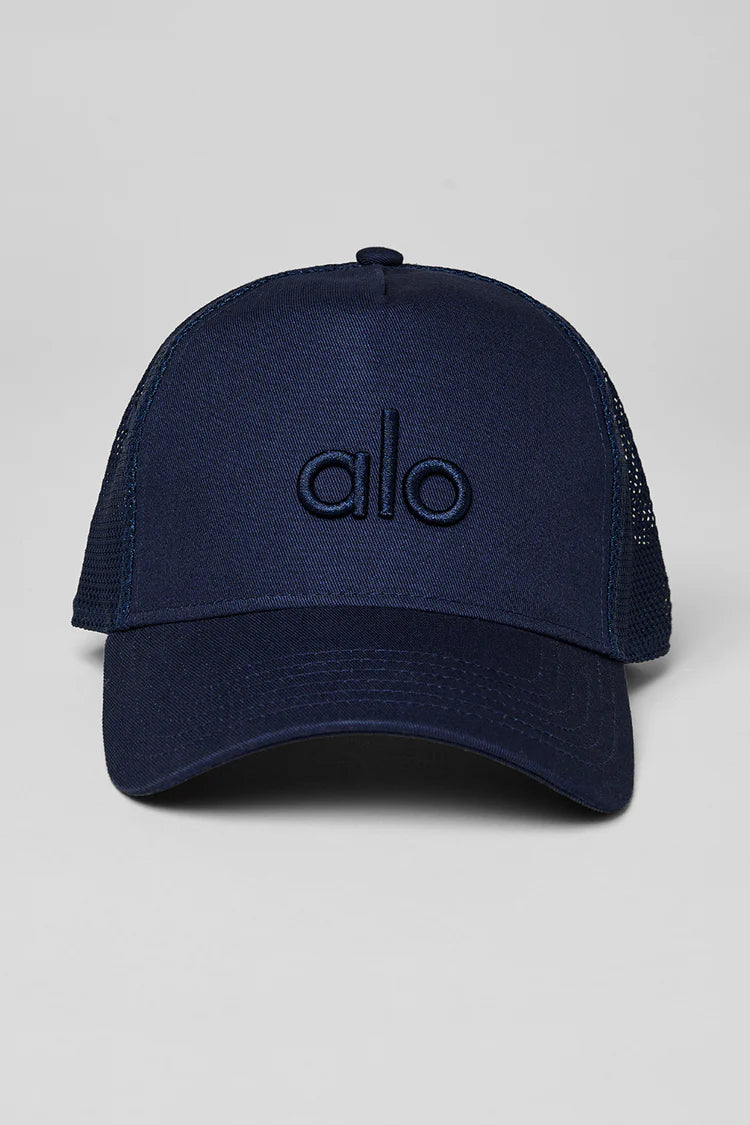 ALO District Trucker Hat-Navy — ALO S | Authentic India