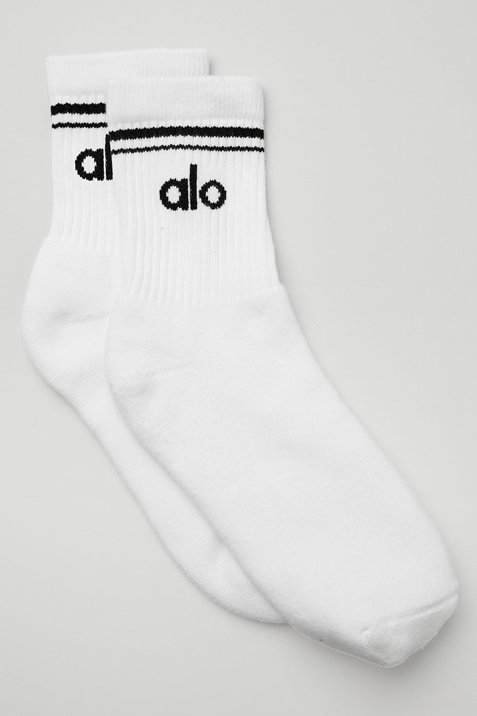 Unisex Half-Crew Throwback Sock - White/Black — Alo Yoga | Authentic India
