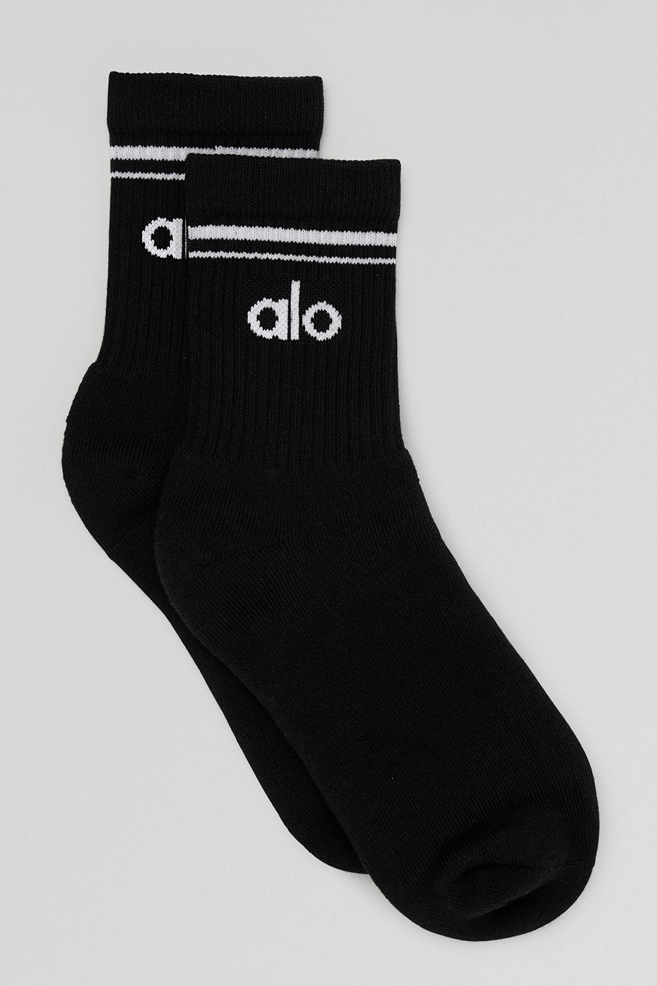 Unisex Half-Crew Throwback Sock - Black/White — Alo Yoga | Authentic India