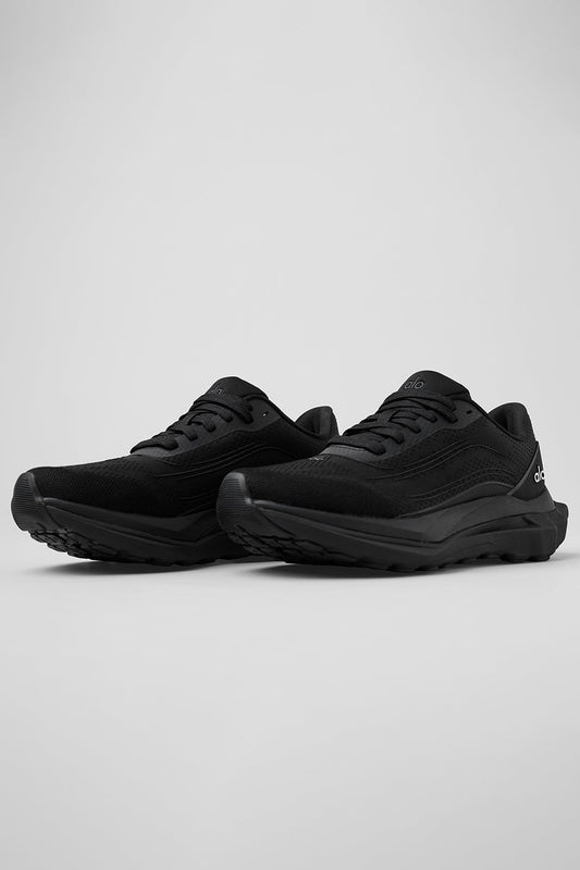 ALO Runner - Black/Black (Unisex) — Alo Yoga | Authentic India
