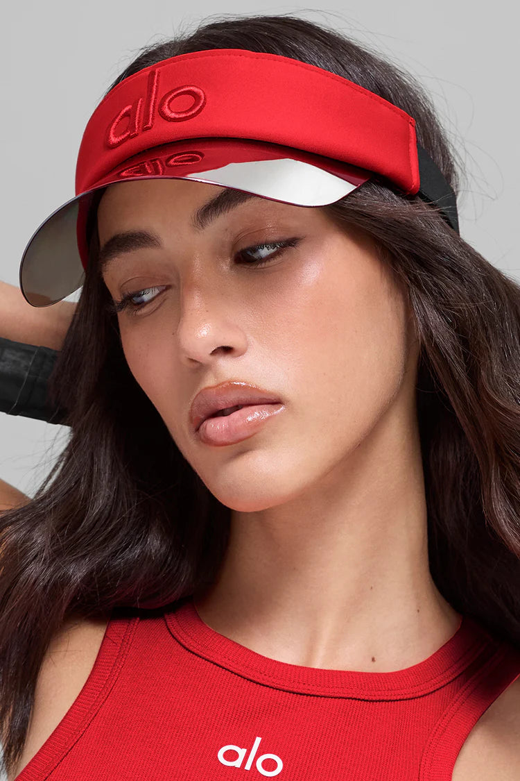 ALO Airlift Solar Visor Bright Red — ALO S | Authentic India