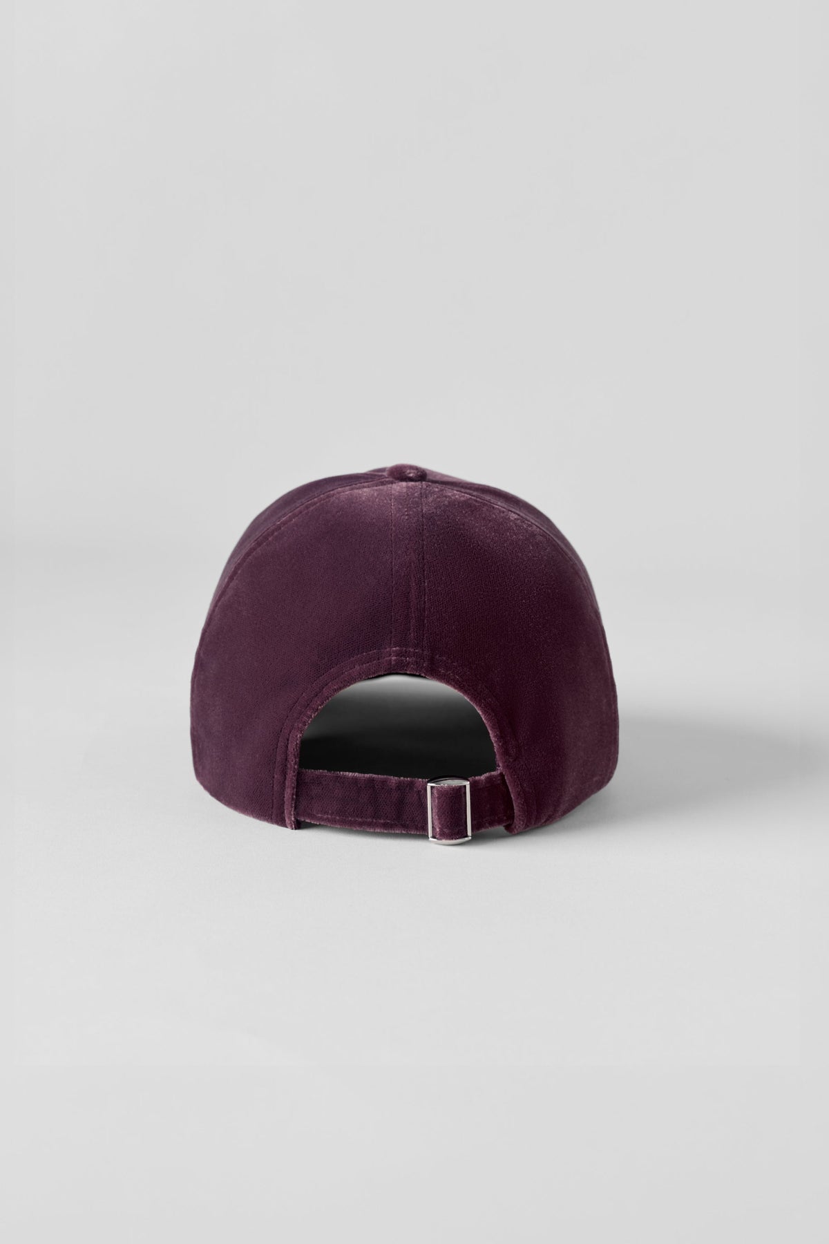 Velvet Off-Duty Cap - Rich Bordeaux