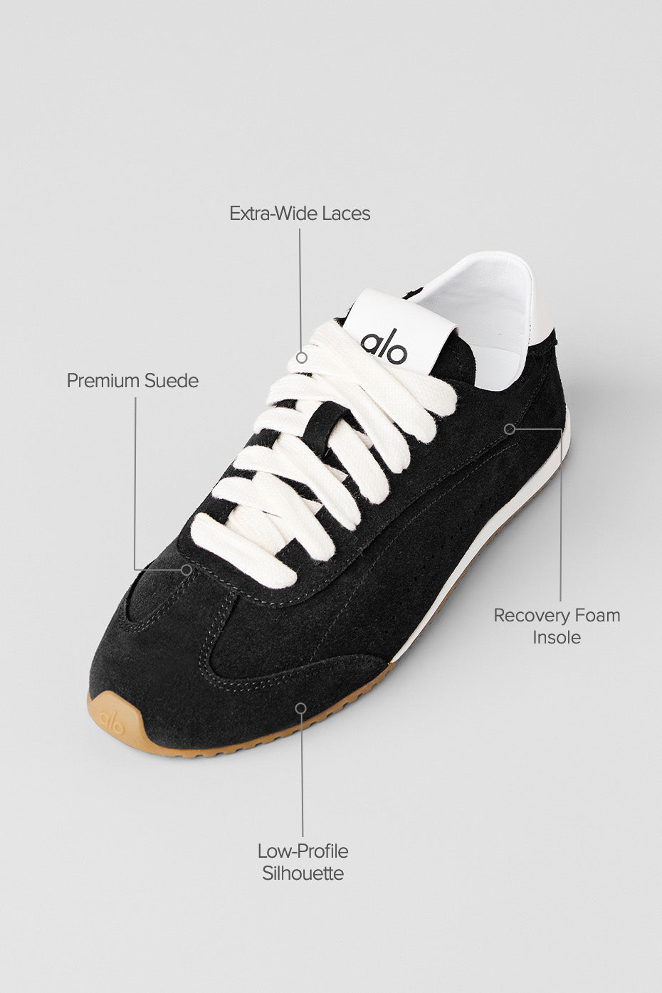 ALO Sunset Sneaker - Black — Alo Yoga | Authentic India
