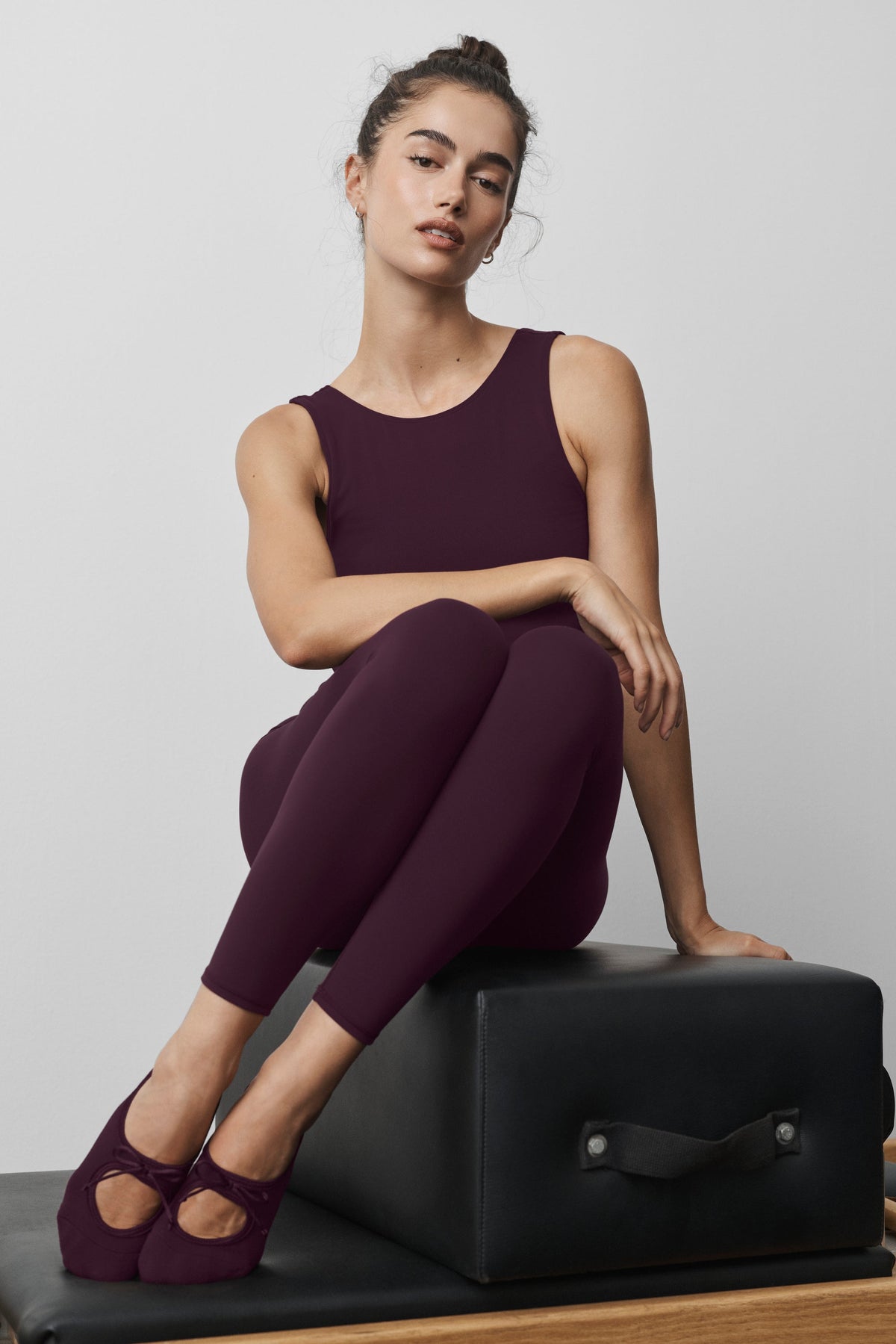 Ballet Grip Sock - Rich Bordeaux