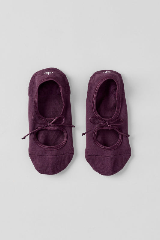 Ballet Grip Sock - Rich Bordeaux