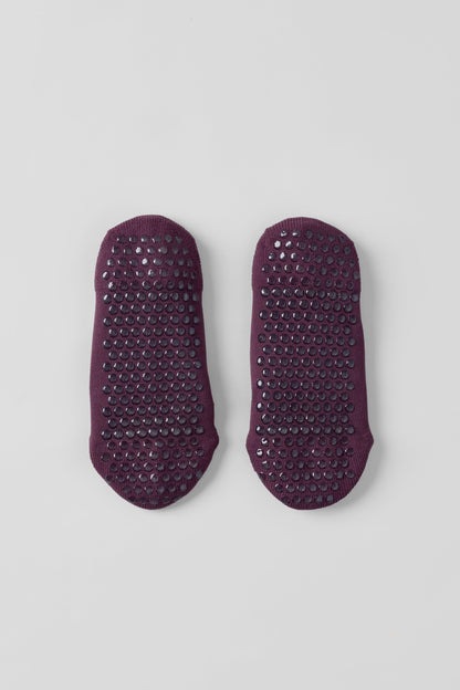 Ballet Grip Sock - Rich Bordeaux