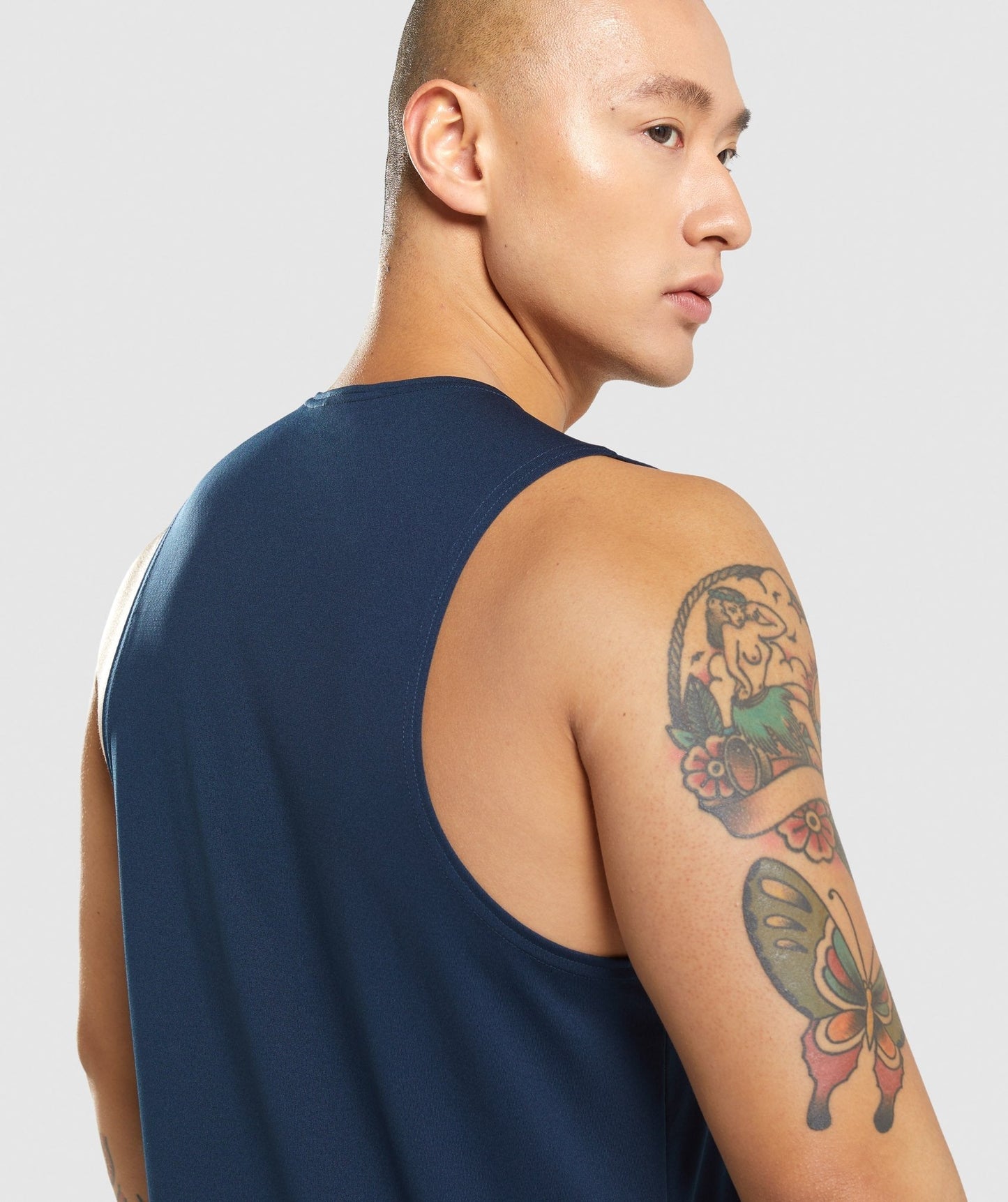 Gymshark Arrival Tank Navy — Gymshark | Authentic India