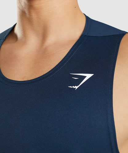 Gymshark Arrival Tank Navy — Gymshark | Authentic India
