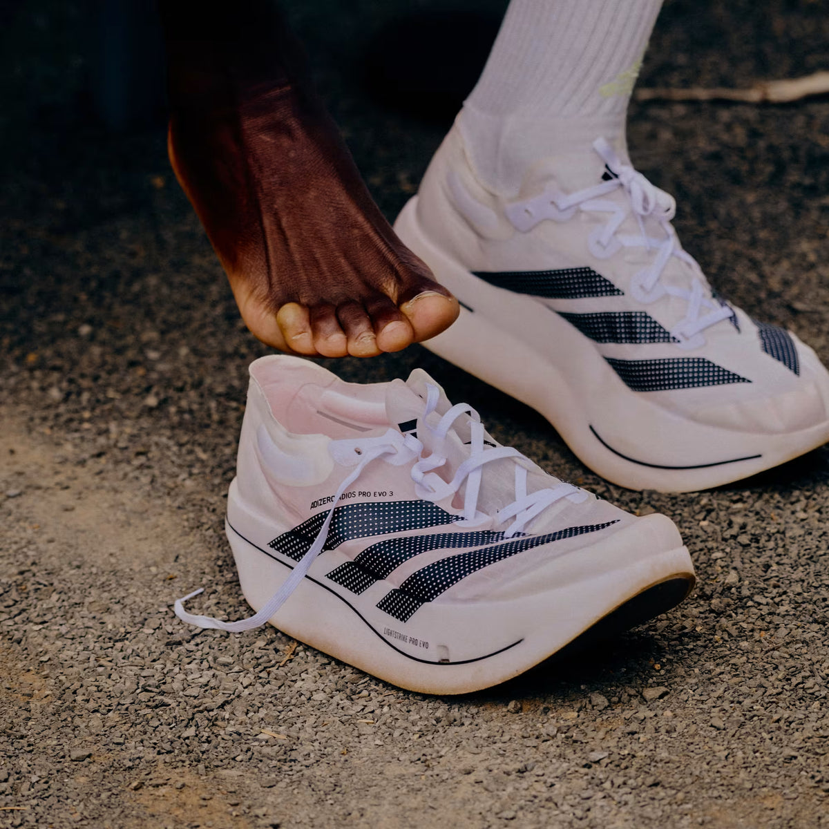 ADIZERO ADIOS PRO EVO 3 X White Black Lucid Red