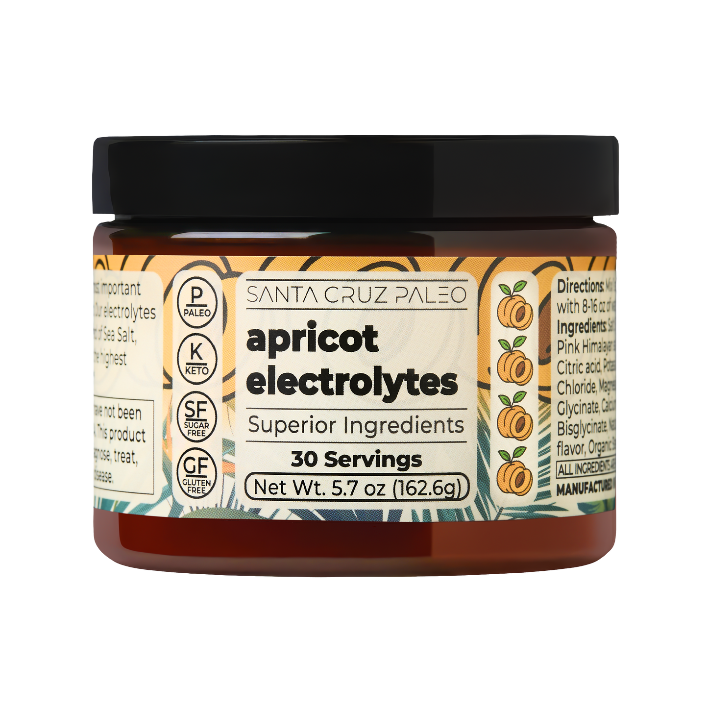 Santa Cruz Paleo Electrolyte Tub | All-Natural | Sodium Potassium Magnesium | Flavors | Hydration