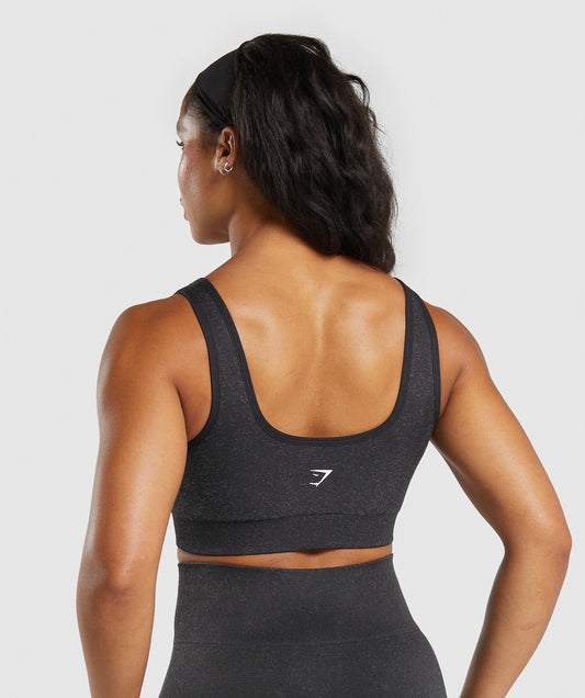 Women's Gymshark Adapt Fleck Sports Bra Black — Gymshark | Authentic India