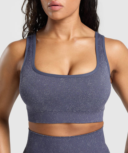 Women's Gymshark Adapt Fleck Sports Bra Weighted Purple — Gymshark | Authentic India