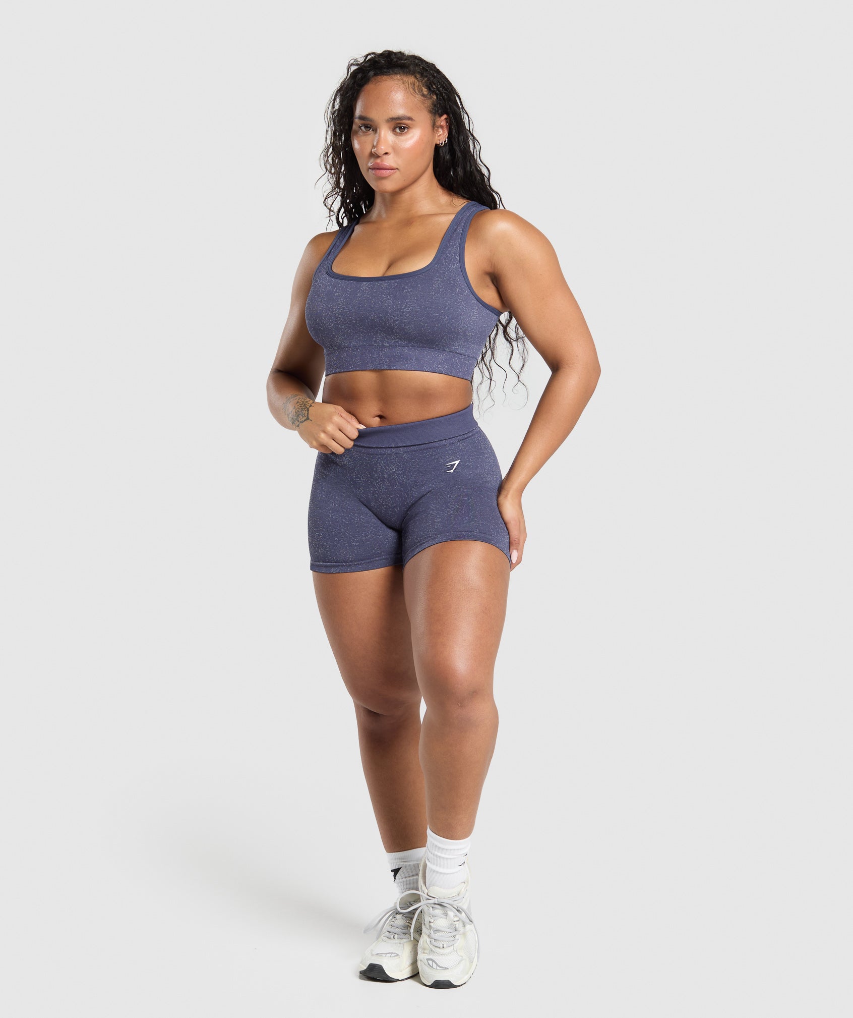 Women's Gymshark Adapt Fleck Sports Bra Weighted Purple — Gymshark | Authentic India