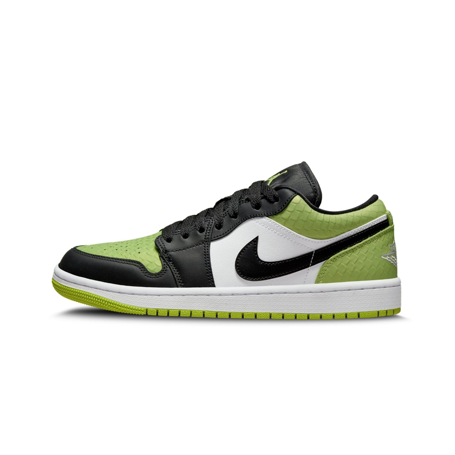 Jordan 1 Low Snakeskin Vivid Green (W)