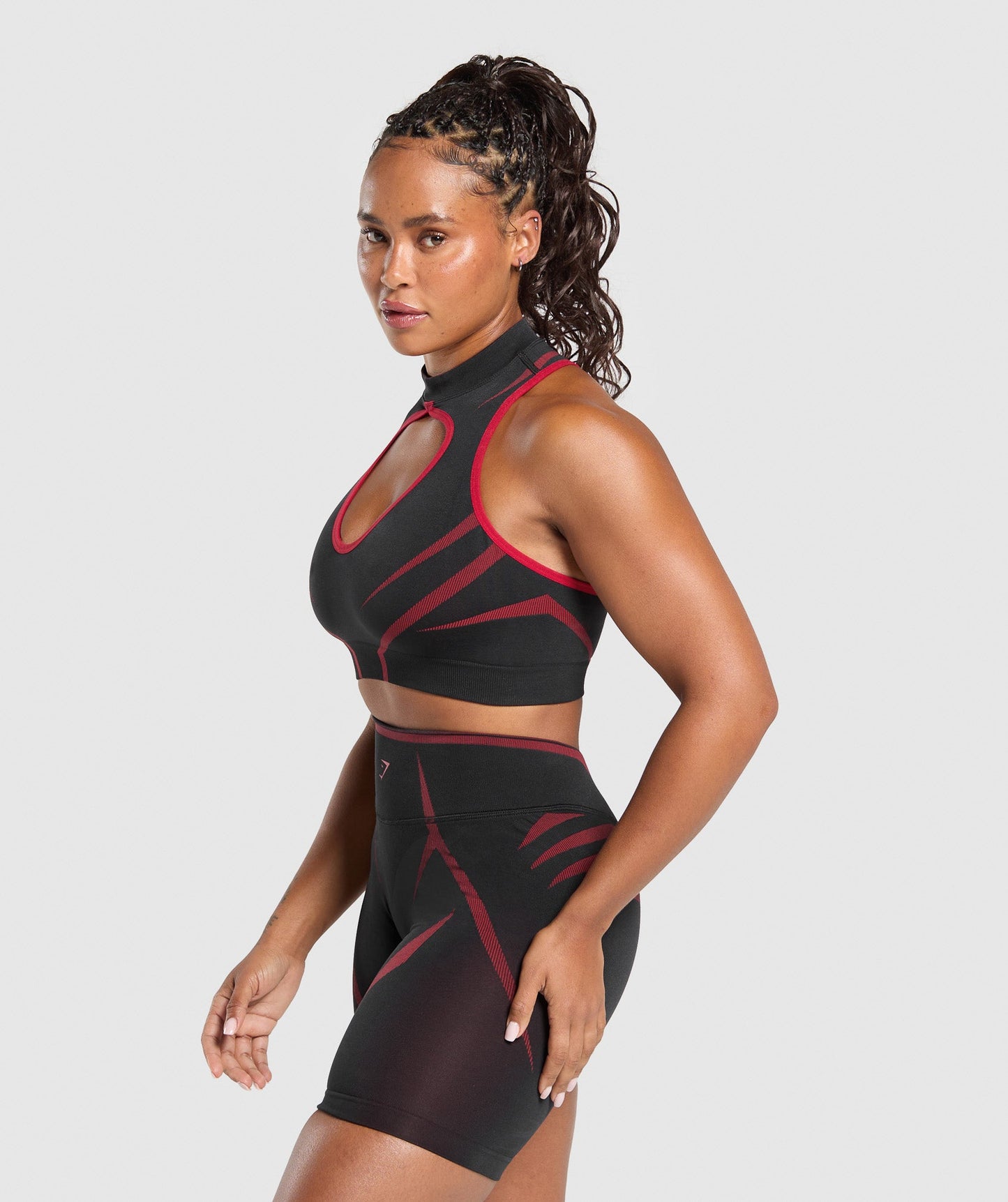 Women's Gymshark Apex Lift Seamless Crop Top Black — Gymshark | Authentic India