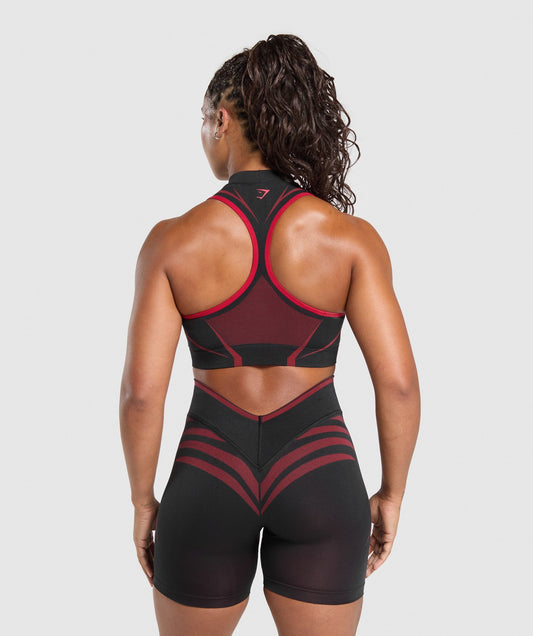 Women's Gymshark Apex Lift Seamless Crop Top Black — Gymshark | Authentic India