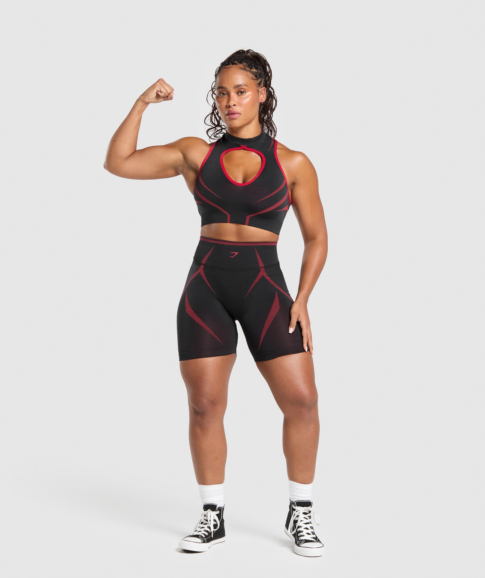 Women's Gymshark Apex Lift Seamless Crop Top Black — Gymshark | Authentic India
