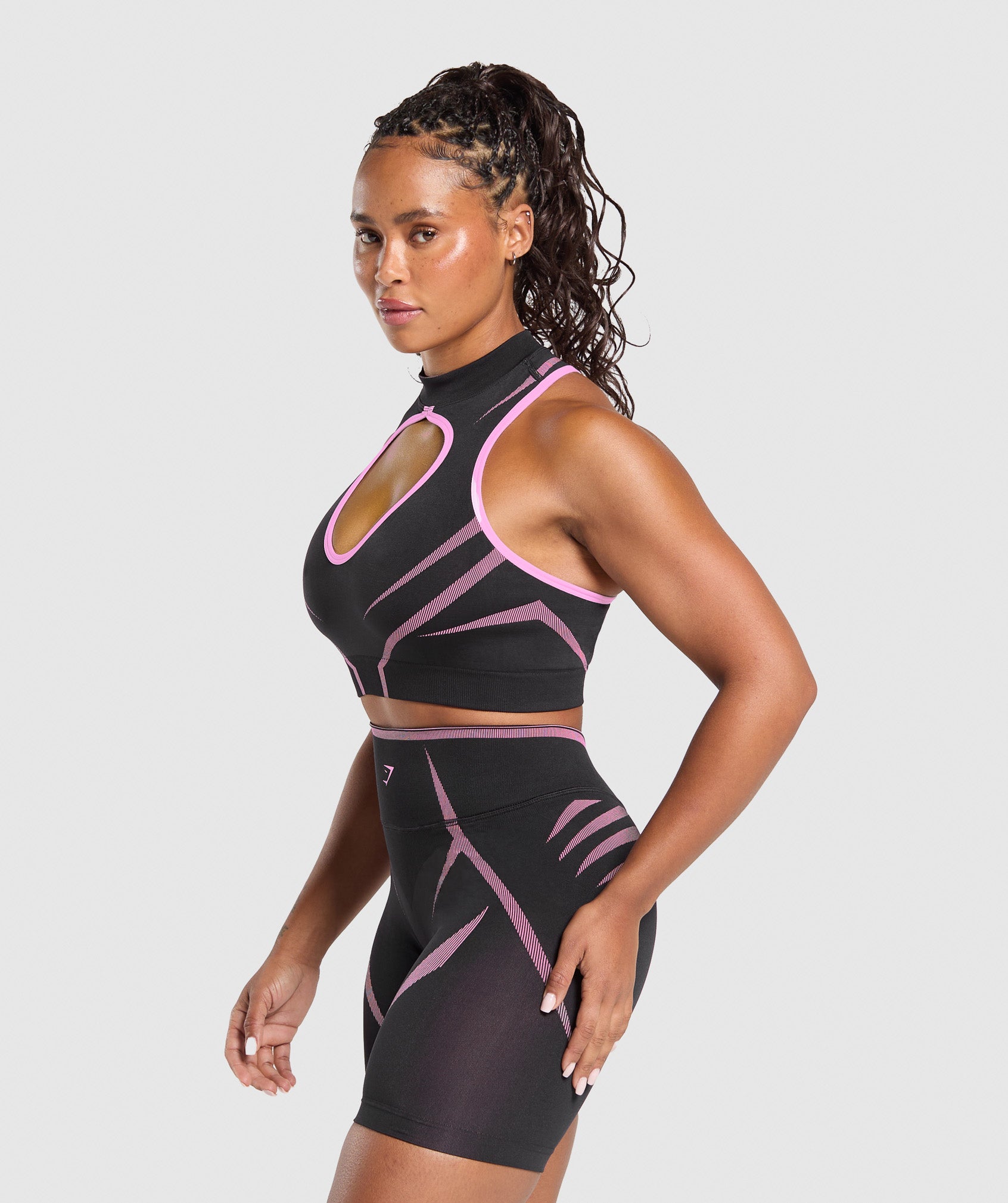 Women's Gymshark Apex Lift Seamless Crop Top Darkest Purple — Gymshark | Authentic India