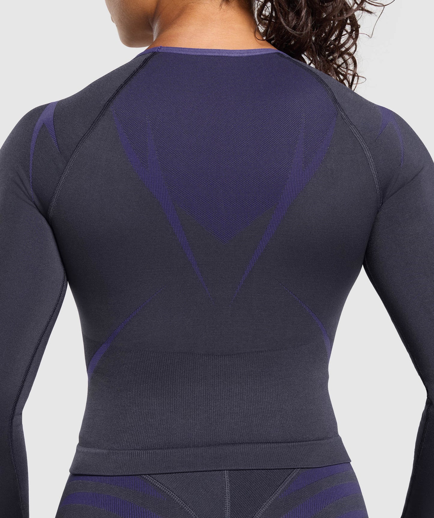 Women's Gymshark Apex Lift Seamless Long Sleeve Crop Top Heavy Blue — Gymshark | Authentic India