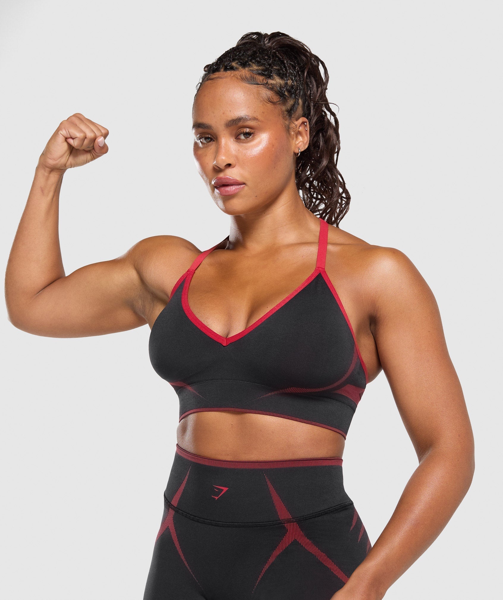 Women's Gymshark Apex Lift  Seamless Sports Bra Black — Gymshark | Authentic India