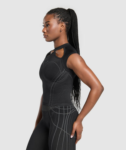Women's Gymshark Apex Seamless Midi T-Shirt Black — Gymshark | Authentic India