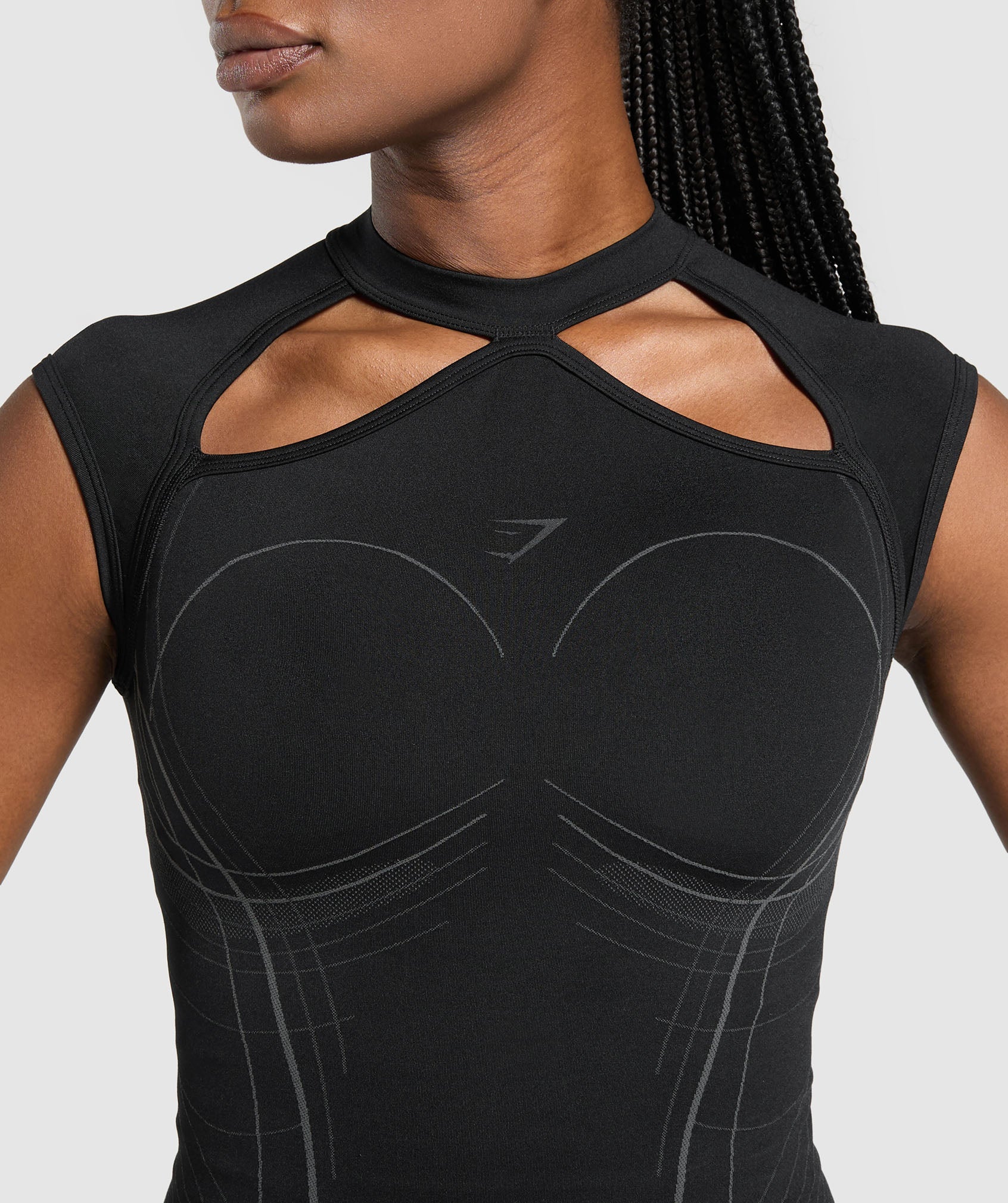 Women's Gymshark Apex Seamless Midi T-Shirt Black — Gymshark | Authentic India