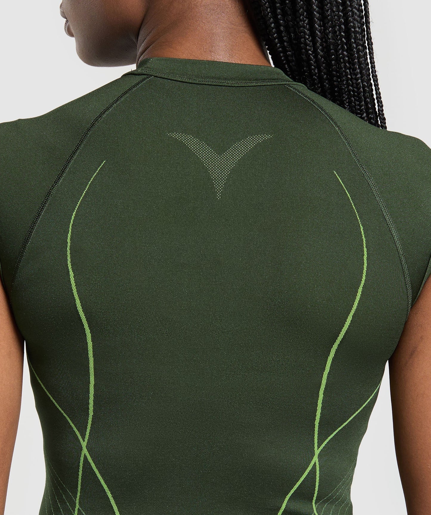Women's Gymshark Apex Seamless Midi T-Shirt Trail Green — Gymshark | Authentic India