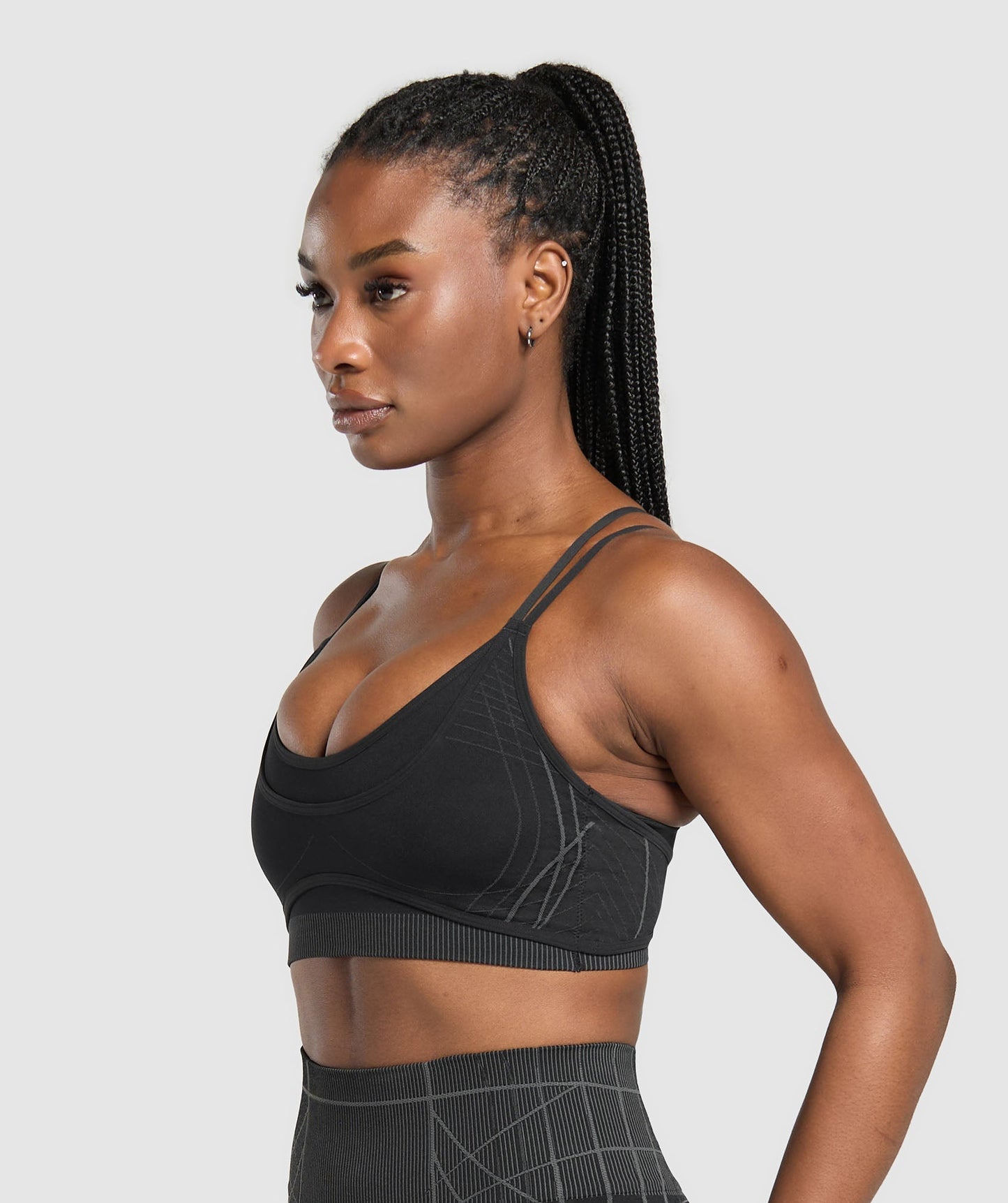 Women's Gymshark Apex Seamless Strappy Sports Bra Black — Gymshark | Authentic India