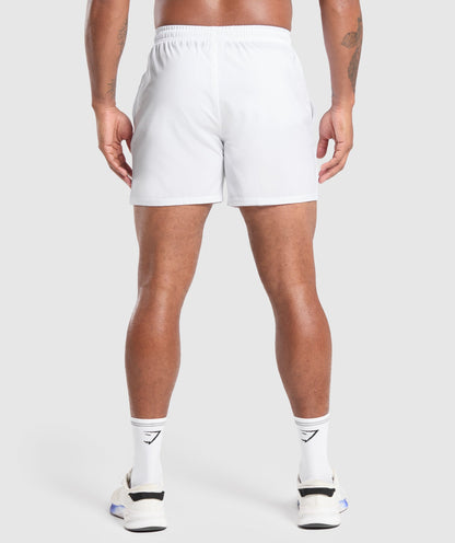 Gymshark Arrival 5" Shorts White — Gymshark | Authentic India