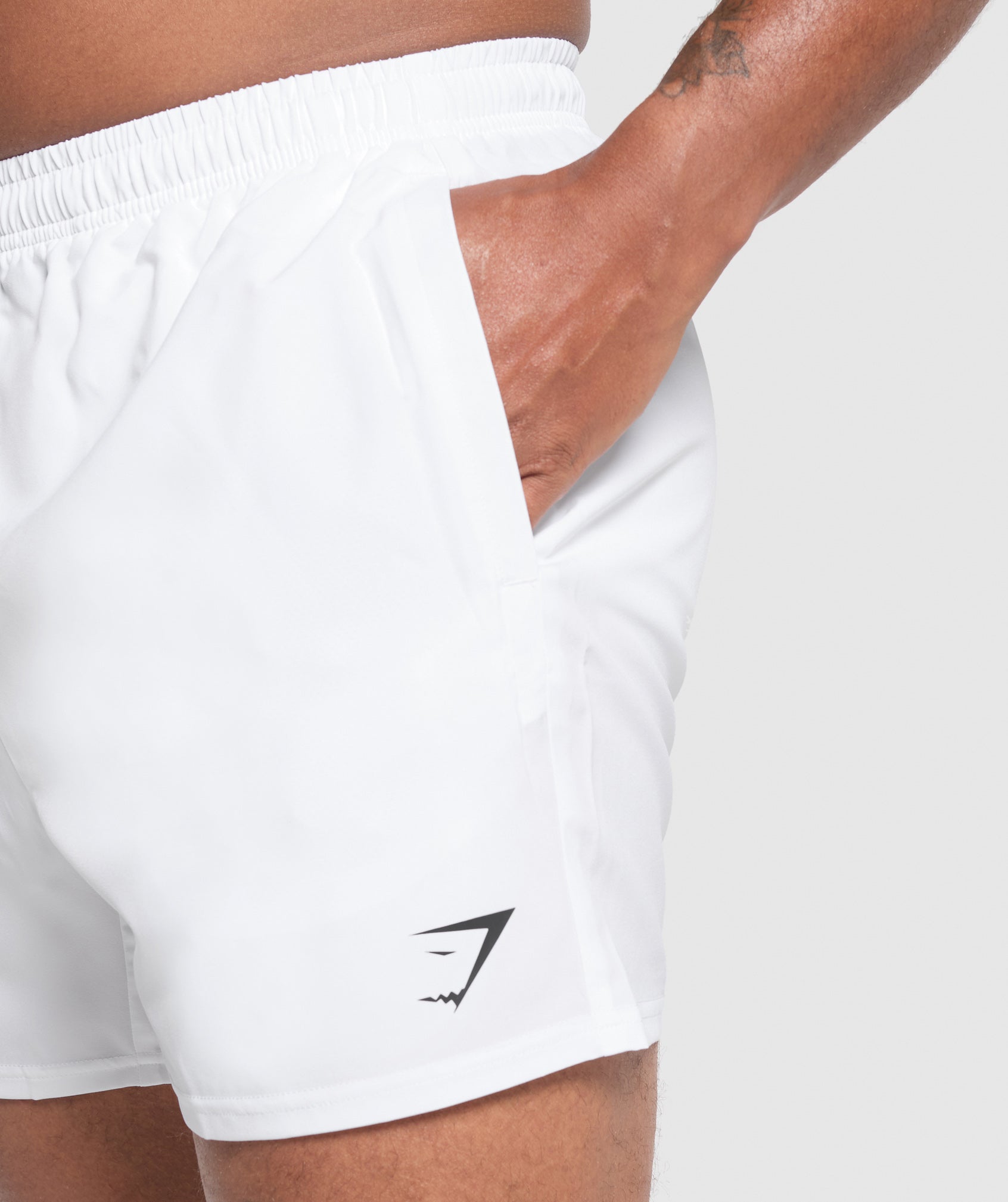 Gymshark Arrival 5" Shorts White — Gymshark | Authentic India