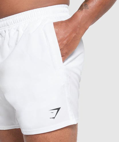 Gymshark Arrival 5" Shorts White — Gymshark | Authentic India