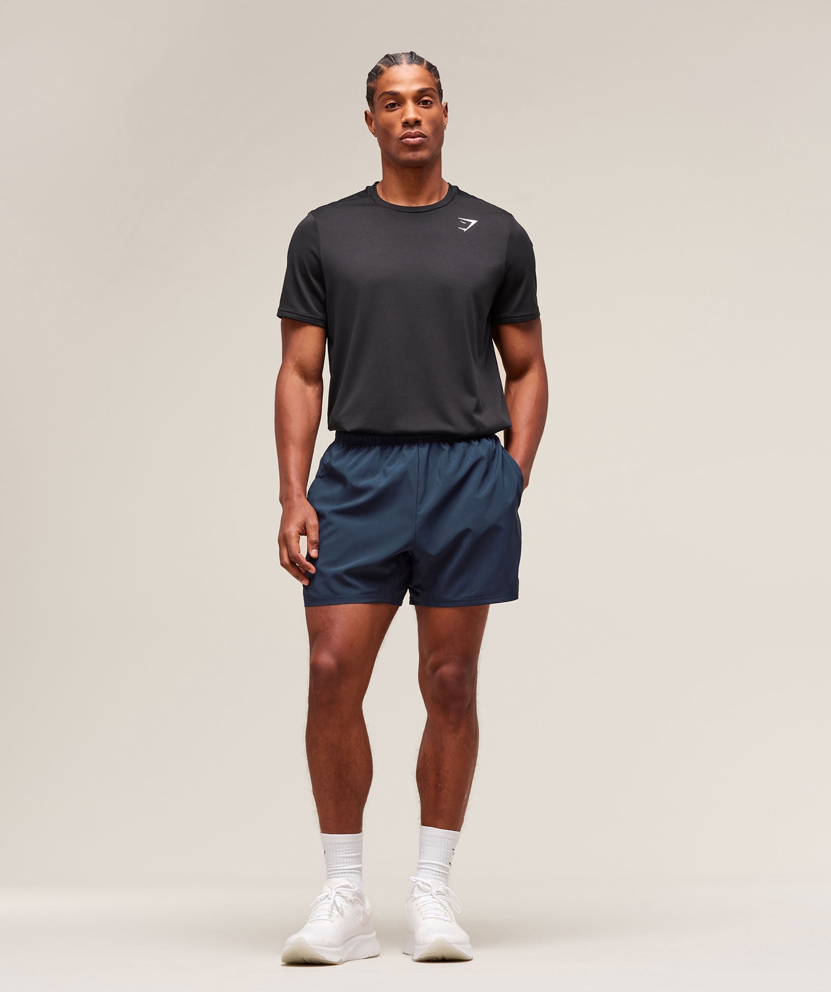 Gymshark Arrival 5" Shorts Navy — Gymshark | Authentic India