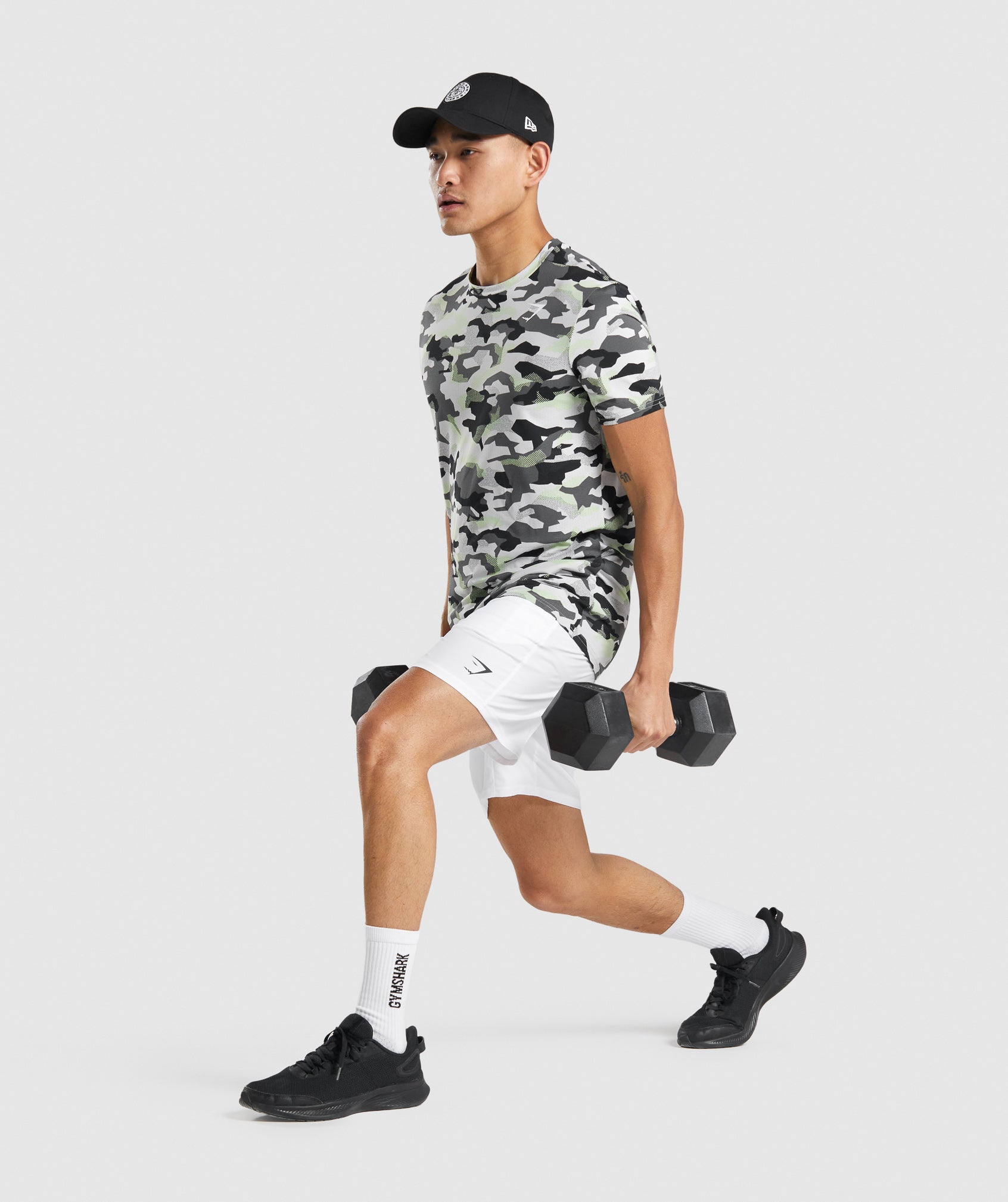 Gymshark Arrival 7" Shorts White — Gymshark | Authentic India