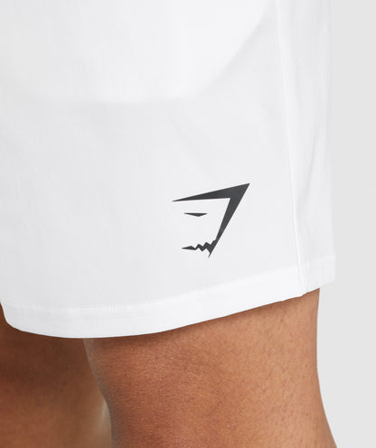 Gymshark Arrival 7" Shorts White — Gymshark | Authentic India
