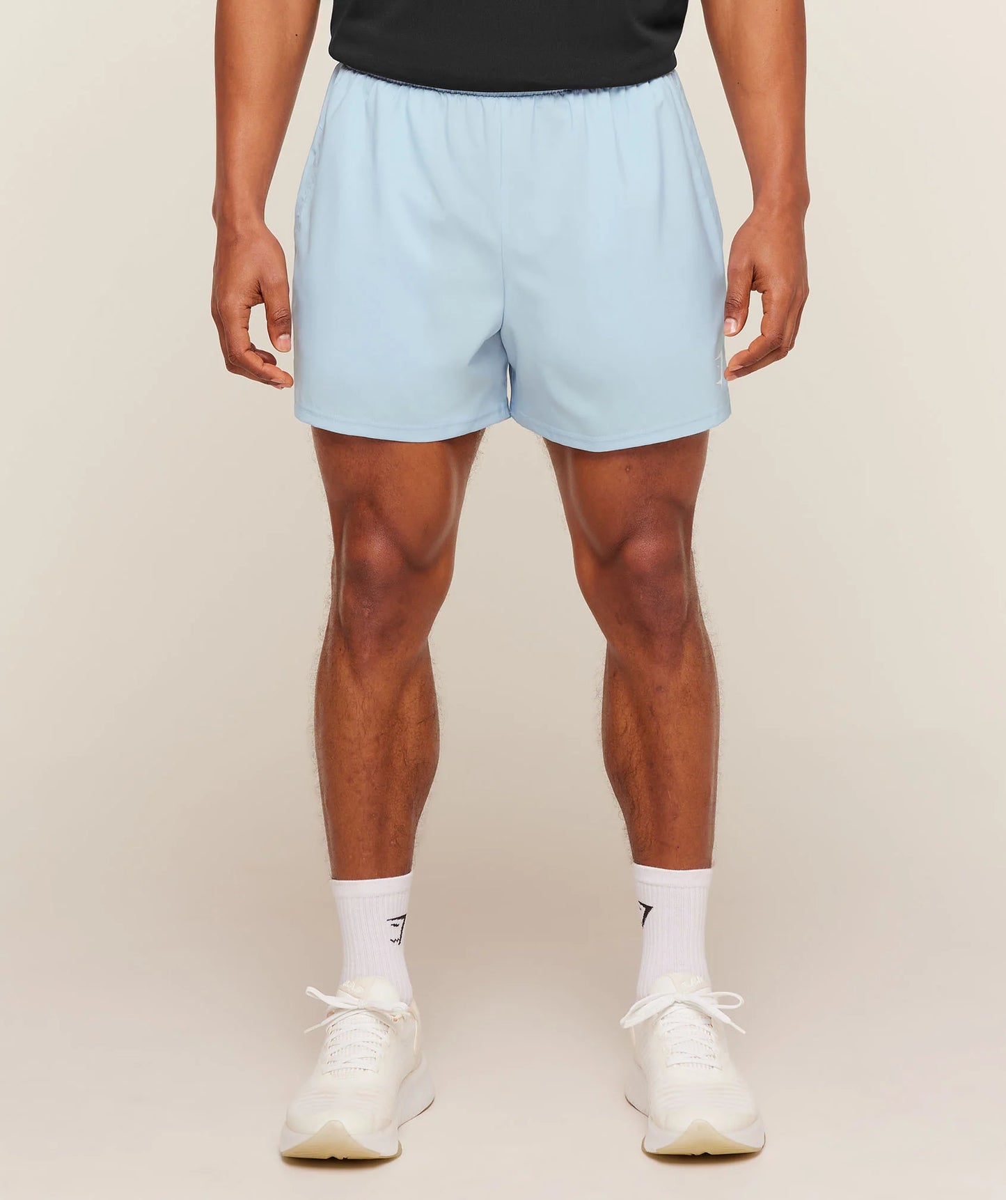 GYMSHARK Arrival Contrast Shorts Chilled Blue/White