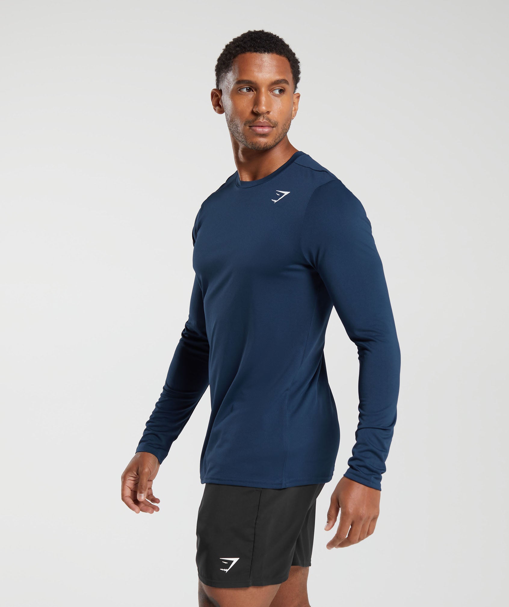 Gymshark Arrival Long Sleeve T-Shirt Navy — Gymshark | Authentic India