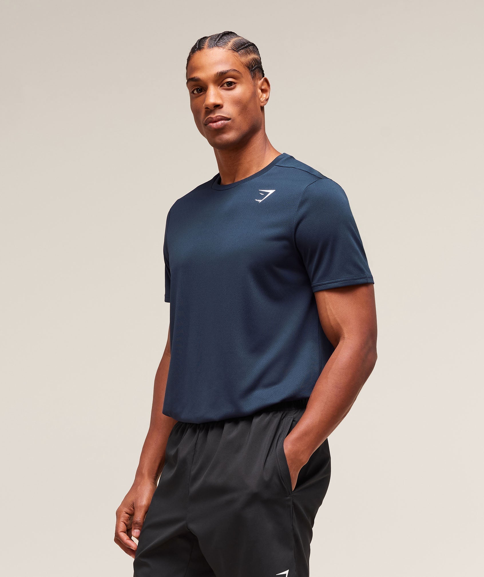 Gymshark Arrival T-Shirt Navy — Gymshark | Authentic India