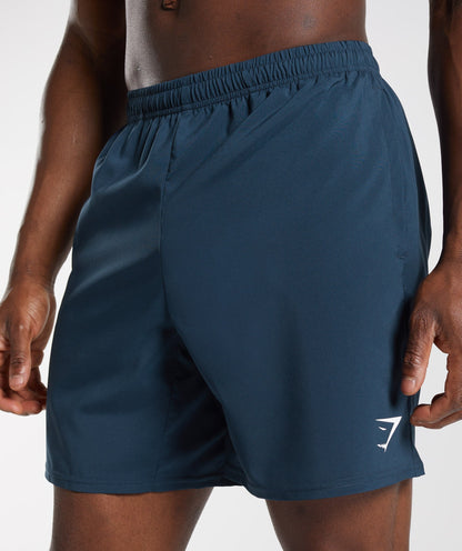 Gymshark Arrival 7" Shorts Navy — Gymshark | Authentic India