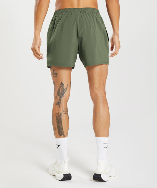 Gymshark Arrival 5" Shorts Core Olive — Gymshark | Authentic India